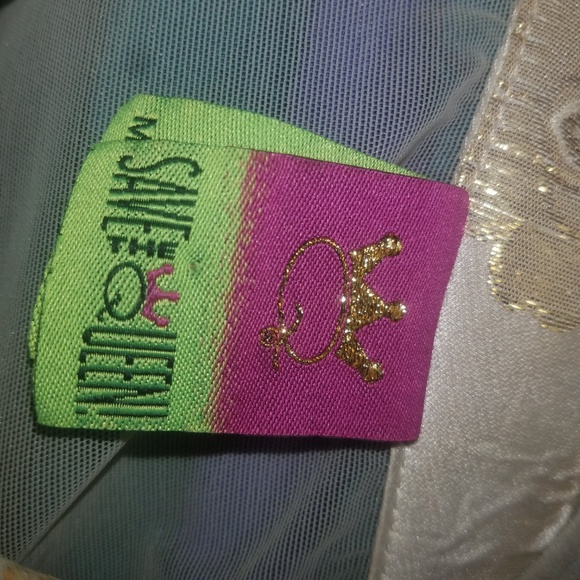 SOLD Save the Queen Women's Cold Shoulder Blouse - Picture 3 of 8